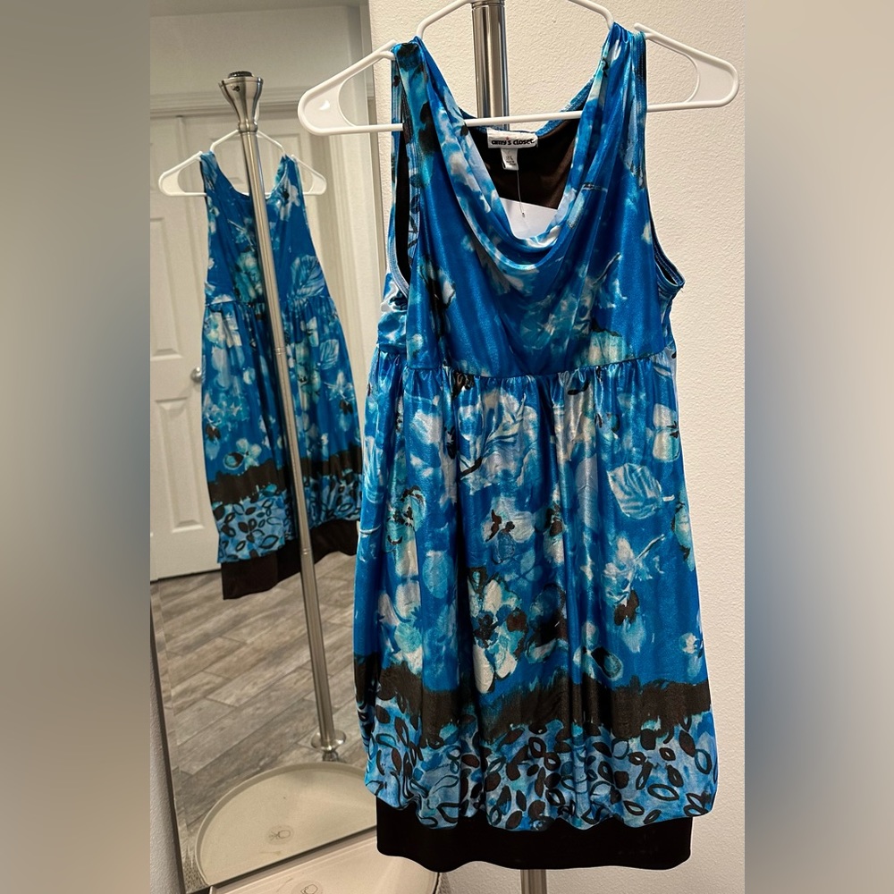 Amy's Closet PLUS 18 1/2 Blue Dress - size Childrens Clothing: 18